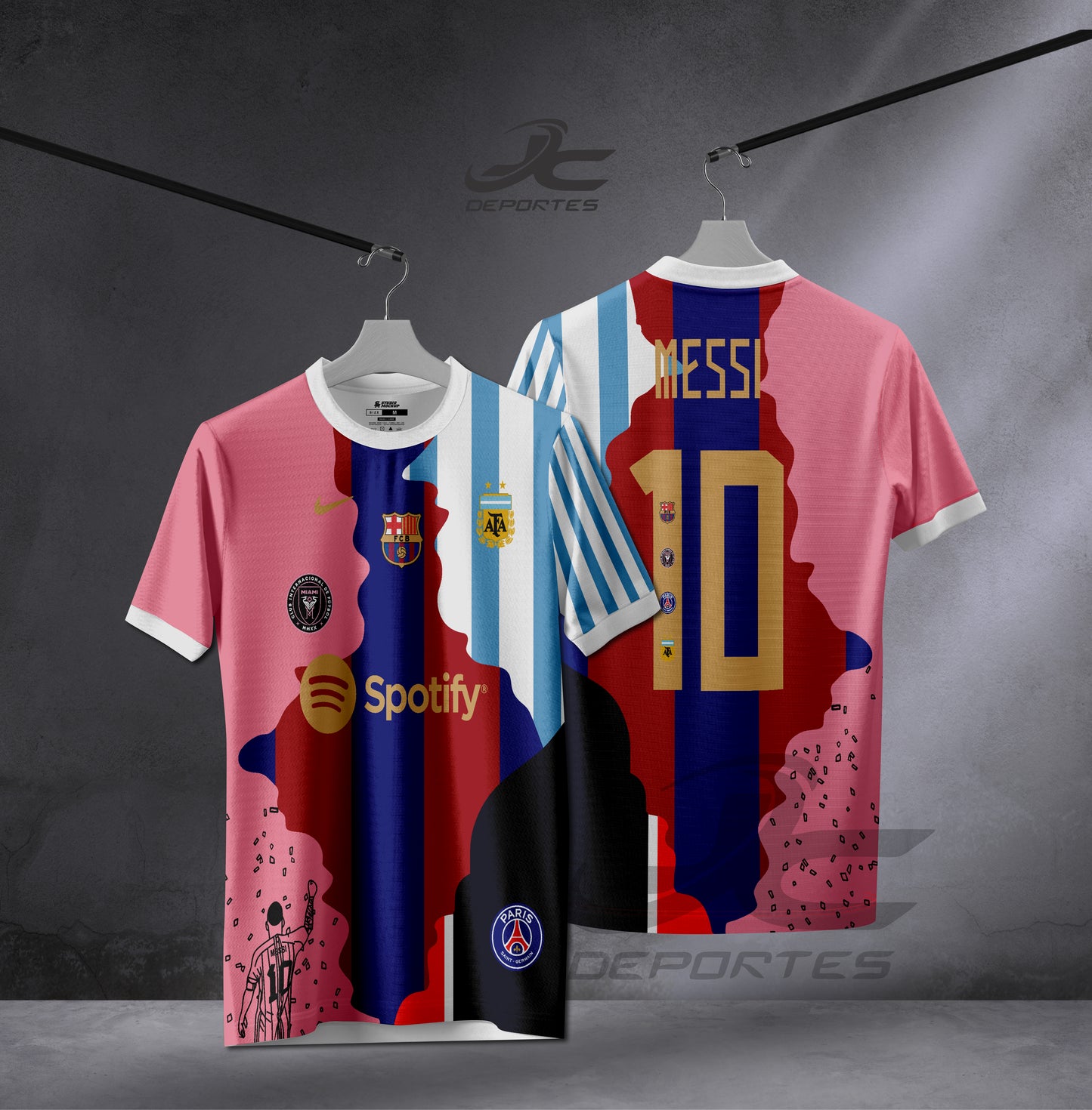 L. Messi Camiseta Carrera